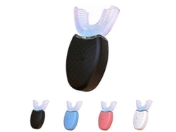 Escova De Dentes Elétrica Em Formato De U Para Crianças E Adultos, Com Função Automática De Clareamento Dental 360° E Luz Fria.