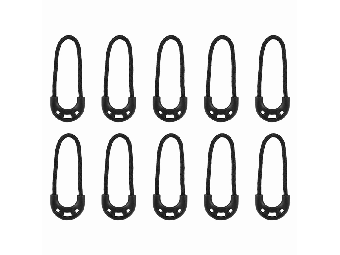 10 Tiradores De Cremallera Pequeños Negros Para Mochilas Edc, Accesorios De Ropa Y Para Viajes Al Aire Libre.