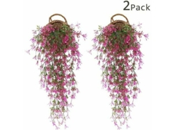 2 Paquetes De Hiedra Artificial, Hojas Caídas Y Glicinias Artificiales Para Decoración De Bodas.