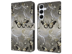 Lace Butterfly26-27 For Samsung Galaxy A17 5g Case Wallet Stand Pattern Printing Pu Leather Flip Phone Cover