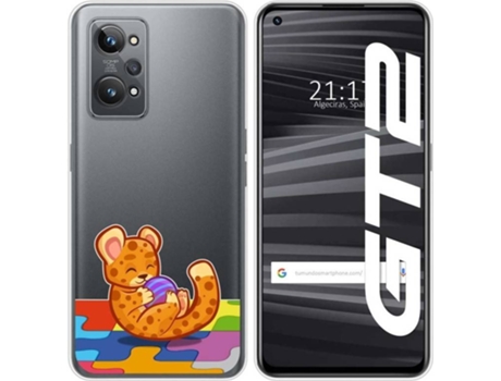 Carcasa para Realme GT 2 5G TUMUNDOSMARTPHONE Dibujos Transparente Leopardo Multicolor