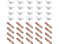 Juego De 40 Tornillos De Tuerca De Mariposa De 6 Mm Con Tornillo De Acero De Rosca De Doble Extremo Para Herramienta