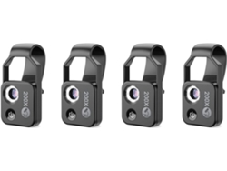 Accesorio De Microscopio Mini De Ventana De 200x (4 Piezas) Para Teléfonos Móviles
