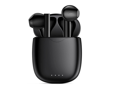 AUJEZON Android Office-Free Bluetooth Auriculares impermeables Negro