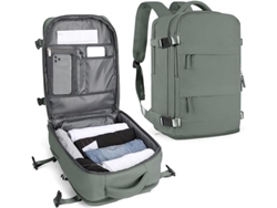 Mochila De Viaje Grande Mujeres Hombres - Verde-azeitona