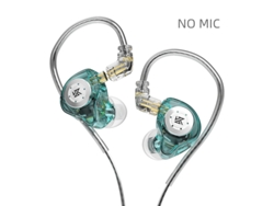 Auriculares metálicos con cable, alta fidelidad, bajos potentes, para DJ MDUG (verdes, sin micrófono)