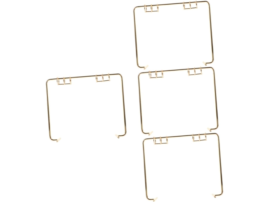 Juego De 4 Soportes De Hierro Para Calendarios, Ideales Para Decorar Mesas Y Oficinas.