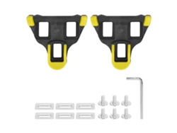 Calas Universales Para Bicicleta Tb-011 Con 6 Grados De Flotación, Bloqueo Automático, Color Negro Y Amarillo.