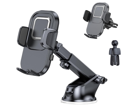 Soporte Universal Teléfono Automóvil Actualizado para Apple BISBISOUS Negro