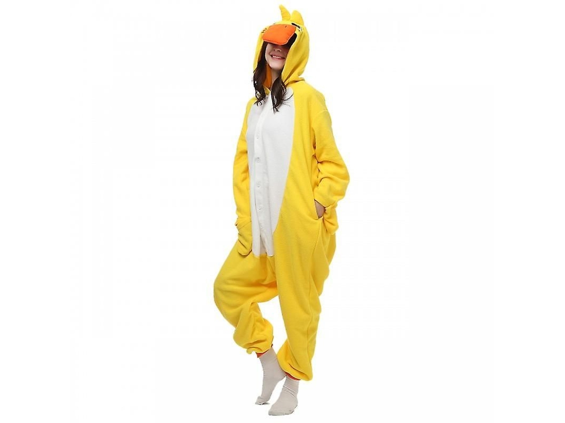 2026-pijama Traje De Pato Amarillo Ilwhe De Flannel Para Adultos Y Niños Con Capucha Para Fiesta Halloween Navidad