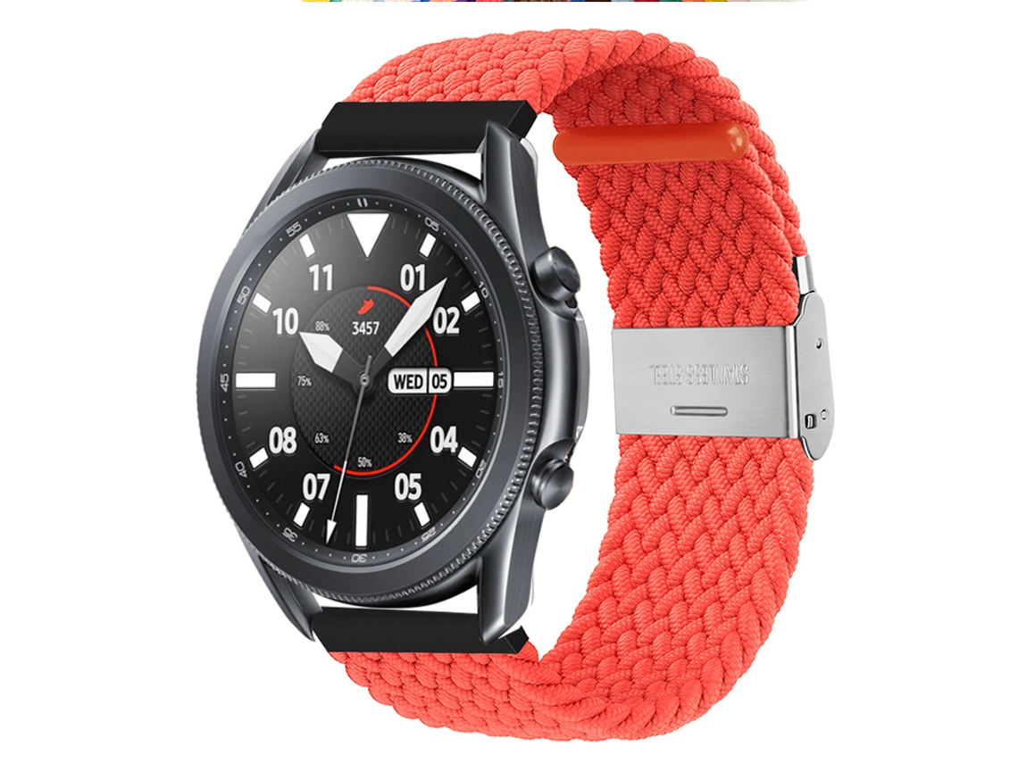 Correa Pulsera Trenzada Flexible para Huawei Watch Gt 2 Naranja