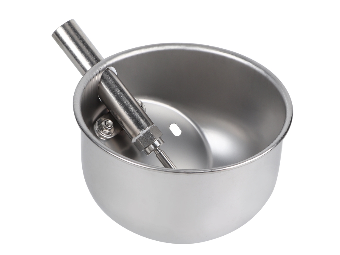 Bebedero Automático Para Cerdos, De Acero Inoxidable, 21 Cm, Para Pienso Y Agua En Zonas De Confinamiento.