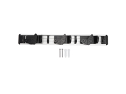 Soporte de pared para exprimidor y escoba con 3 soportes y 3 ganchos