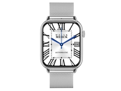 Smart Watch, pantalla HD de 1,9 pulgadas, IP68 resistente al agua y al polvo, plateado BISBISOUS