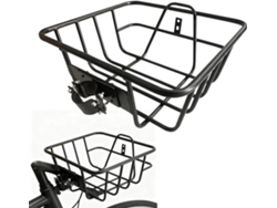 Cesta de bicicleta de metal de gran capacidad con accesorios, ideal para playa, montaña y moto Gokoco