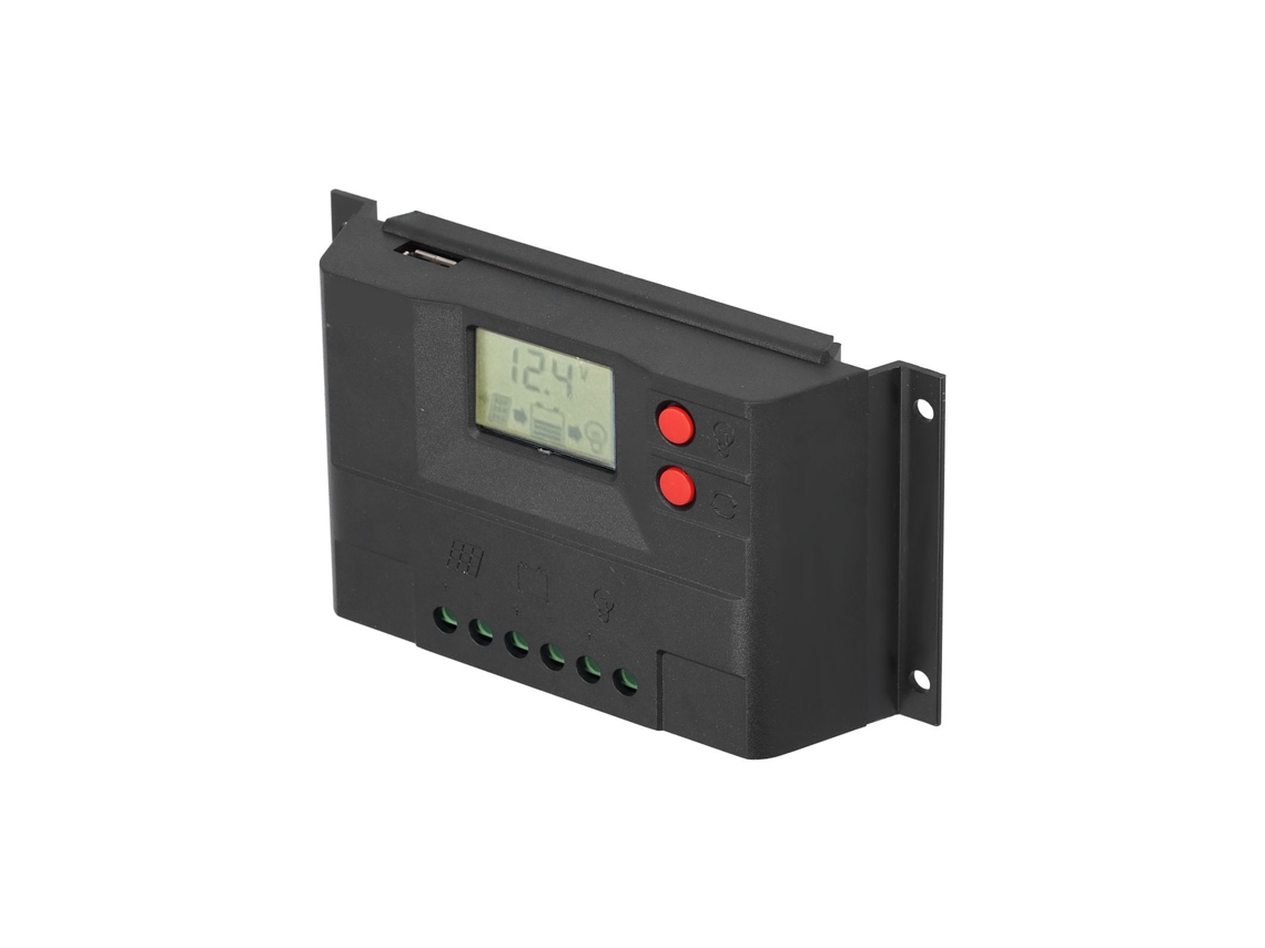 2026dz-controlador De Carga Solar 12v 24v Automático Con Protección Circuito Lcd Pwm 10a Para Hogar