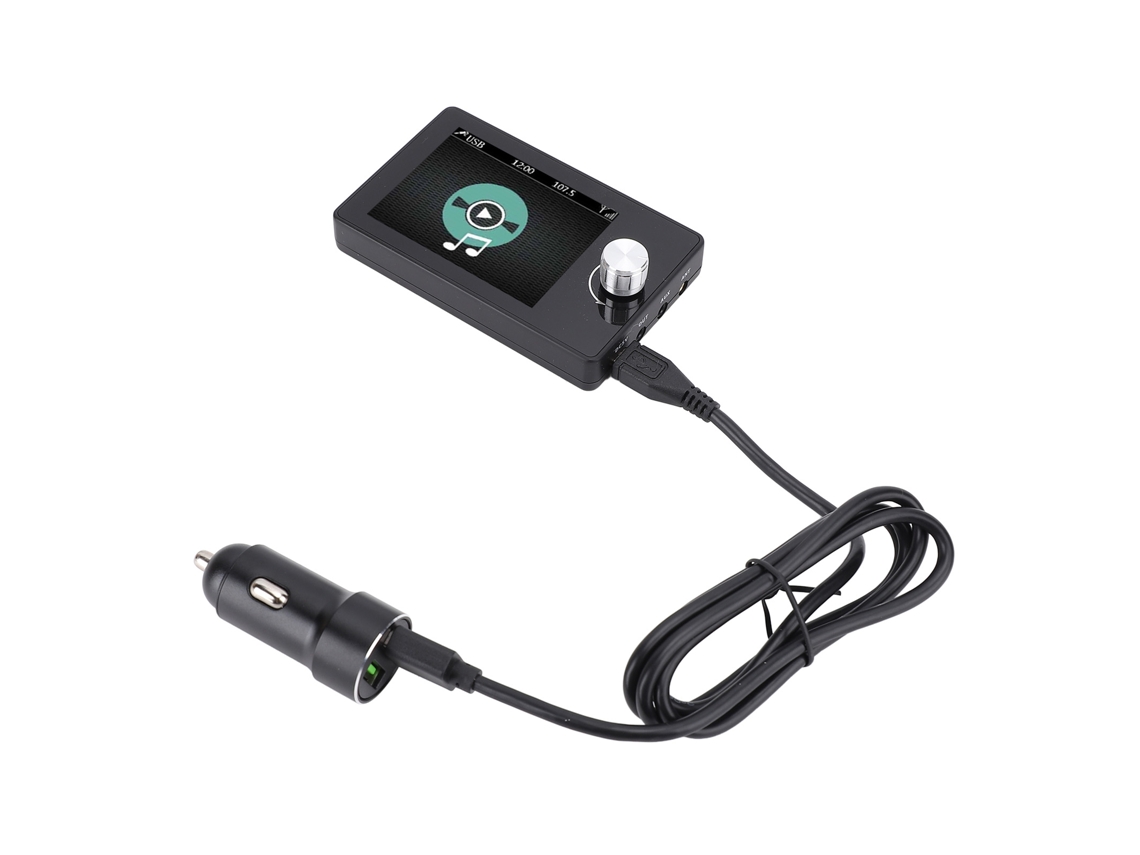 Adaptador De Radio Digital Dab+ Fm Con Pantalla A Color De 2,8 Pulgadas Y Reproductor Mp3 Bluetooth Para Coche.