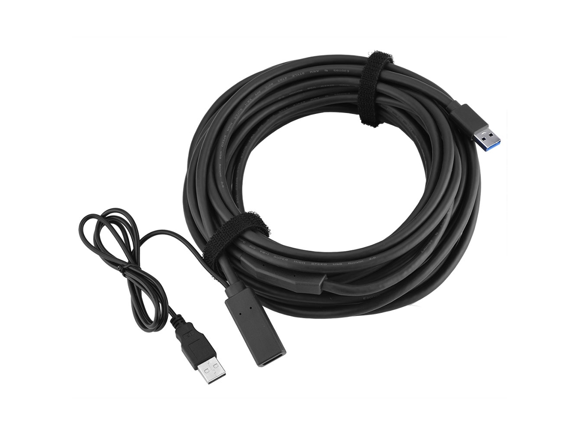 Cable Adaptador De Extensión Activa De Alta Velocidad Usb3.0 Macho A Hembra (10m Negro)