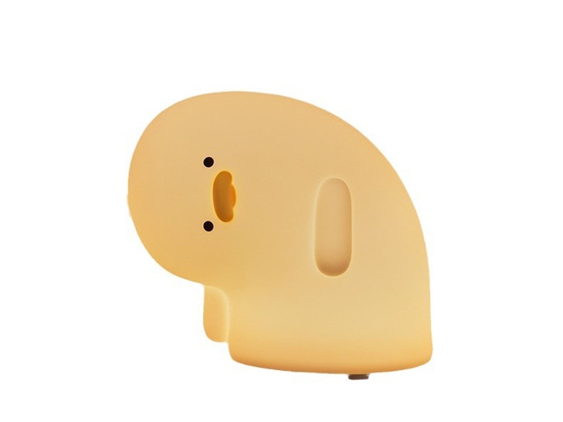 Luz de noche de pato, regalos de pato para niña, lámpara de noche de regalo de pato para guardería, ABS+SIL, control táctil, portátil y recargable regulable, regalos de cumpleaños BISBISOUS