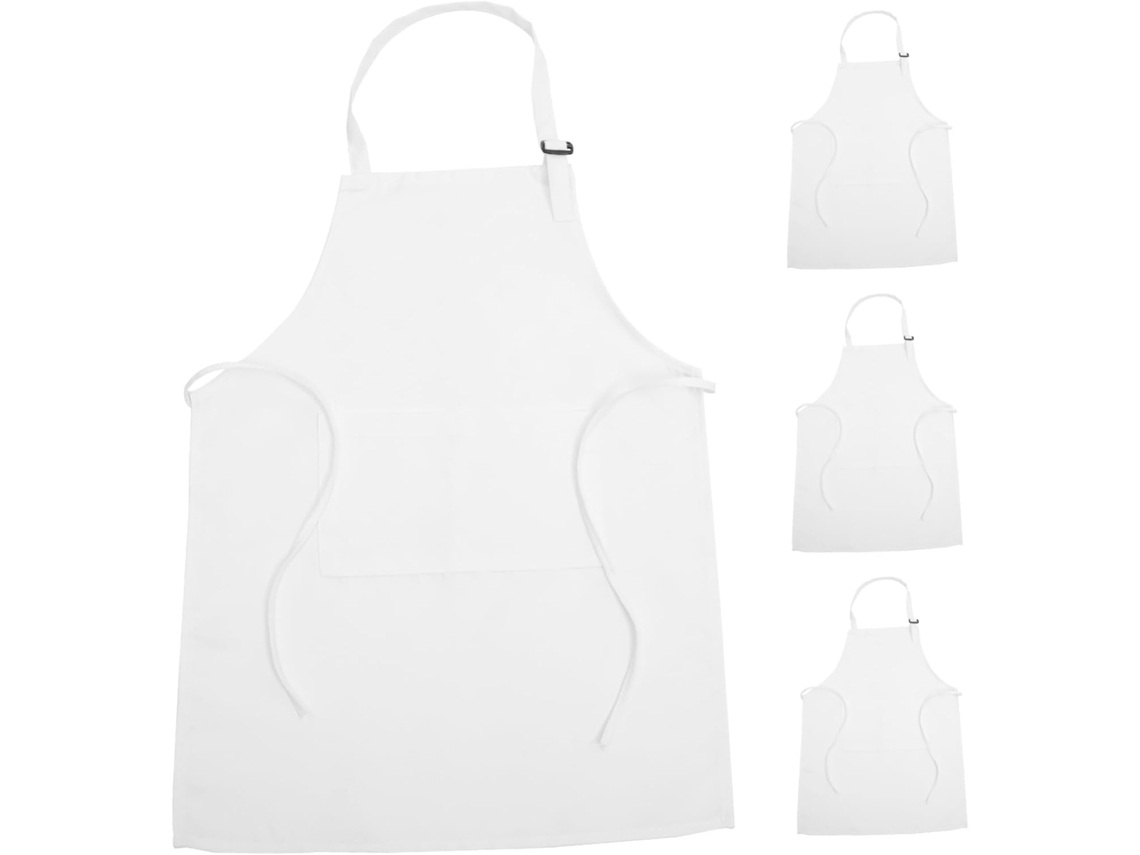 Delantal De Pintura Ajustable De 4 Piezas Para Niños Y Niñas, Cómodo Conjunto De Dibujo Para Niños Pequeños.