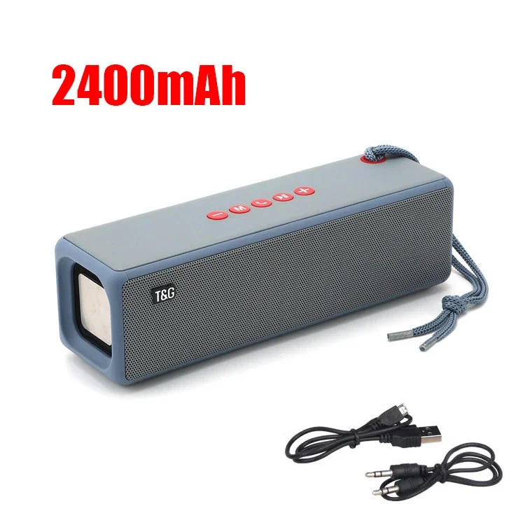 (azul) Altavoz Bluetooth Portátil De 10 W, Altavoz Usb, Aux, Tf, Fm, Subwoofer De Alta Potencia
