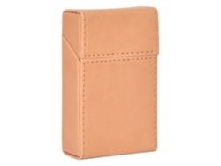 Estuche Portátil Para Cigarrillos, Estilo Elegante, Almacenamiento, Protección De Pu, Para 20 Cigarrillos, Marrón
