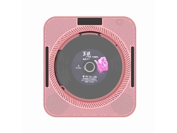 Reprodutor De Cd Portátil Yhs-08c Com Bluetooth, Rádio Fm, Suporte De Parede E Tela Led Hifi