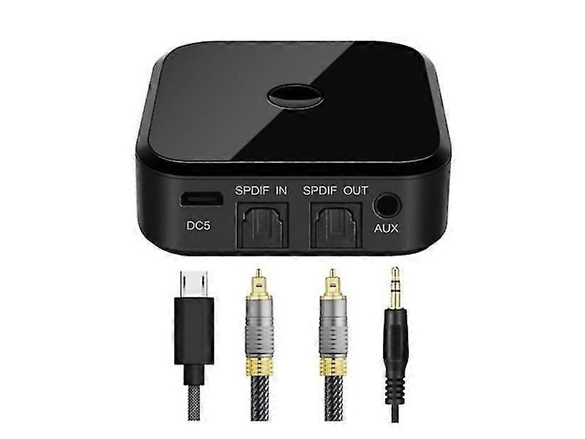 Transmisor y receptor de audio óptico Bluetooth 5.0 con adaptador auxiliar Rosewell
