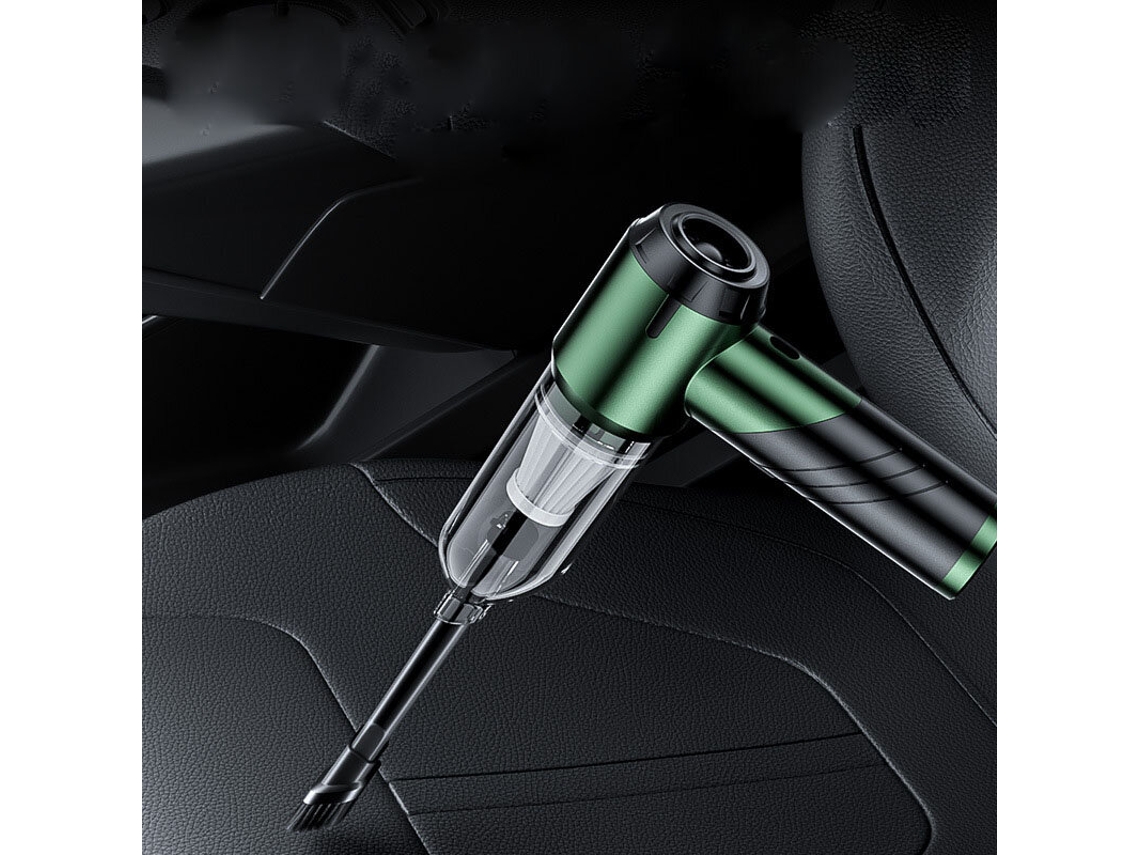 Aspiradora inalámbrica Green-suitu 16000pa, plegable y potente, sin escobillas, para el hogar y el automóvil, 100 W, mini aspiradora de mano y colector de polvo de escritorio Rec