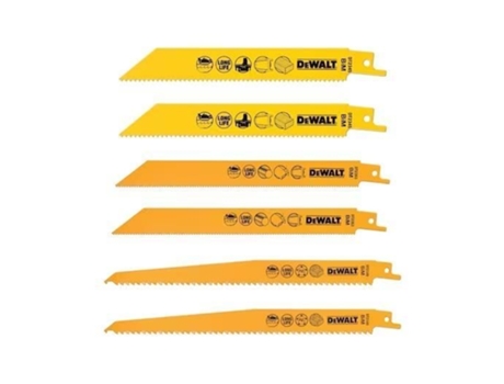 DEWALT Hojas De Sierra Sable Caja De 6 Dt2444-Qz