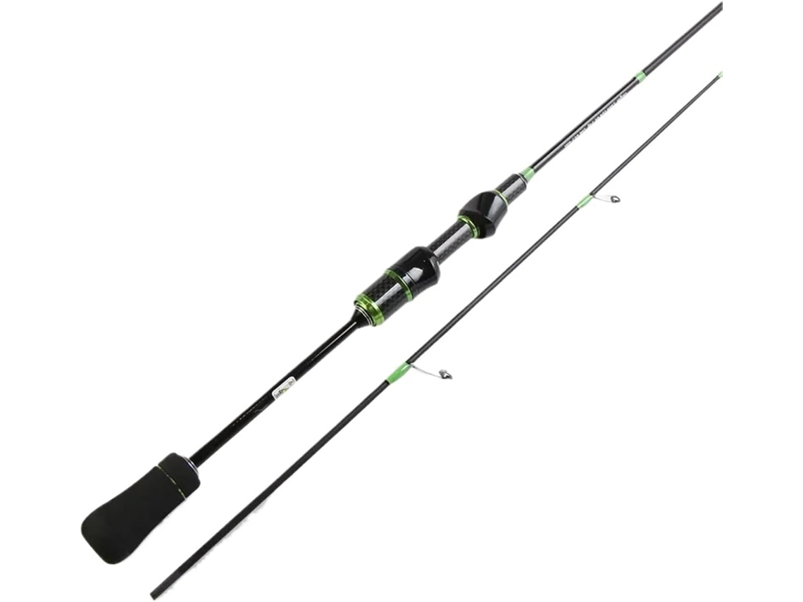 Caña De Pescar Ultraligera Fibra Carbono Para Casting/spinning Con Punta Sólida Y Señuelos., Resistente