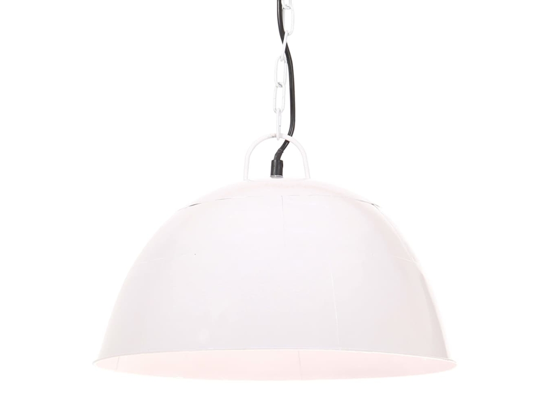 Lámpara Luminária Colgante Vintage Indust. Redondo 25W 41 cm E27 Blanco
