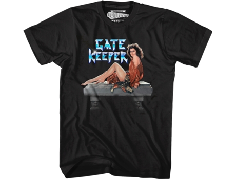 Camiseta Unisexo DEEPSTONE Gatekeeper Ghostbusters Negro (L)