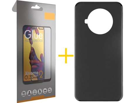 Kit Funda + Protector de Pantalla Xiaomi Mi 10T Lite 5G / Mi 10i 5G SKYHE Cristal Templado 8766 Negro