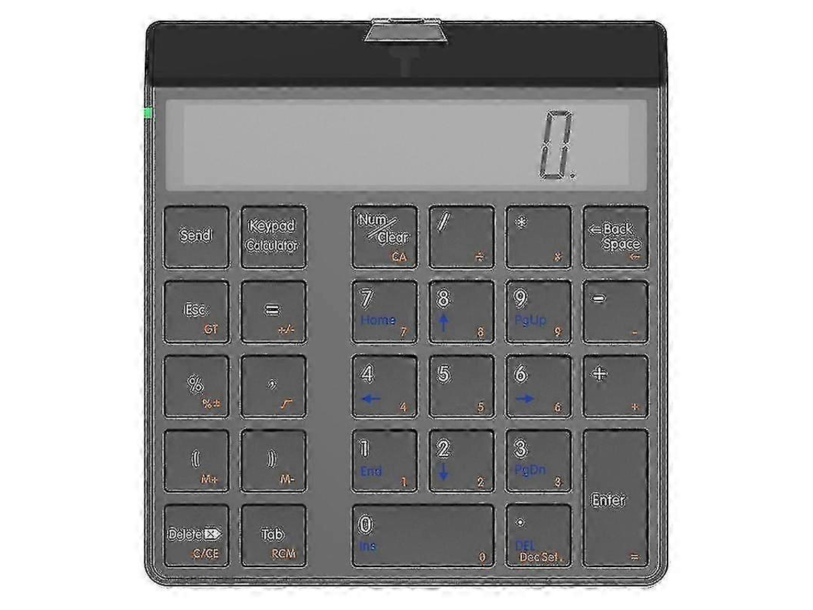 Teclado numérico Bluetooth 4.0 con función de calculadora y pantalla 2 en 1 Teclado numérico y calculadora Ly Ebike