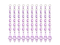 2026-10 Piezas Lote Diamantes De Acrílico 6+1 Decoración De Boda Cristal Colgantes Gemas Decor(a)