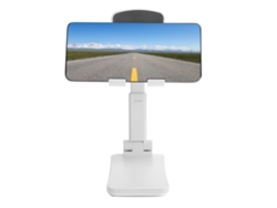 Soporte Universal Ajustable Plegable Blanco Para Teléfonos Móviles Y Tabletas