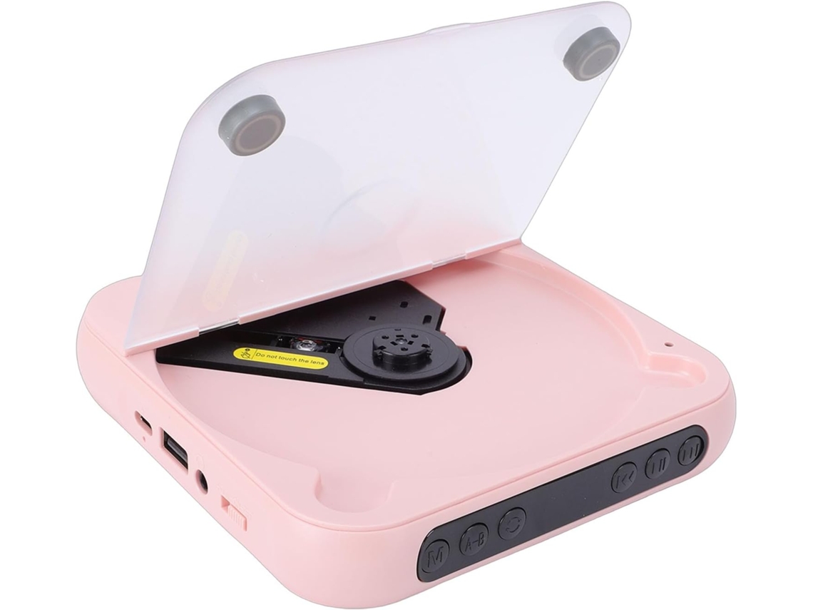 Reproductor De Cd Portátil Con Dos Altavoces Estéreo, Transmisor 5.3 Y Batería.