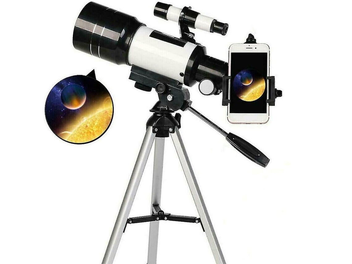 Telescopio Astronómico F30070 De 150 Aumentos Con Trípode, Monocular Externo Hd Zoom De 70 Mm, Nuevo (2025).