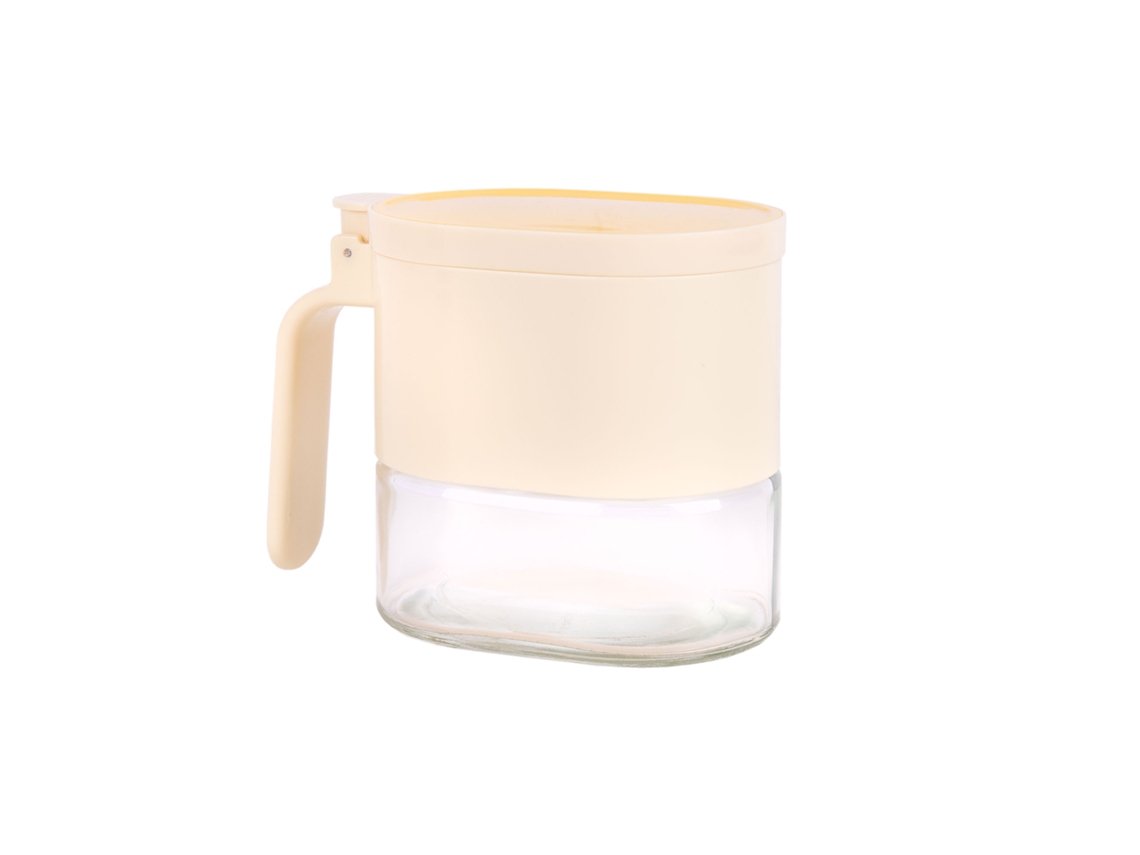 Azucarero con tapa y cuchara, 380 ml, recipiente de vidrio multiusos para azúcar, sal, especias, café, COFAN.