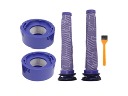 Juego De Filtros Pre Y Post Para Aspiradora V7 V8 Con Cepillo De Limpieza Hepa