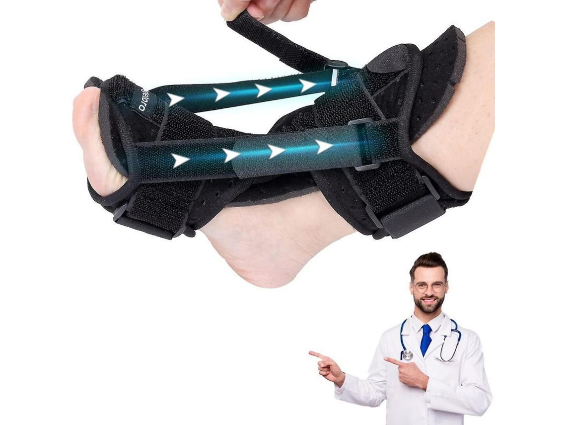 Dan26-splint Nocturno Para Fasciitis Plantar Con Soporte Arco Y Barras De Aluminio Ajustables