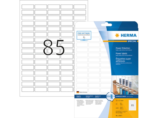 Etiquetas de impresora HERMA 10917