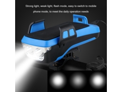 Luz Multifuncional Para Bicicleta Con Soporte Para Teléfono Móvil, Linterna Para Ciclismo, Batería De Gran Capacidad De 2400/4000 Mah.