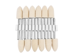 12 Peças Cabeça De Polimento De Lã Com Cone, Roda De Esmalte, Cabo 3mm (8mm) Para Polimento E Esmaltagem
