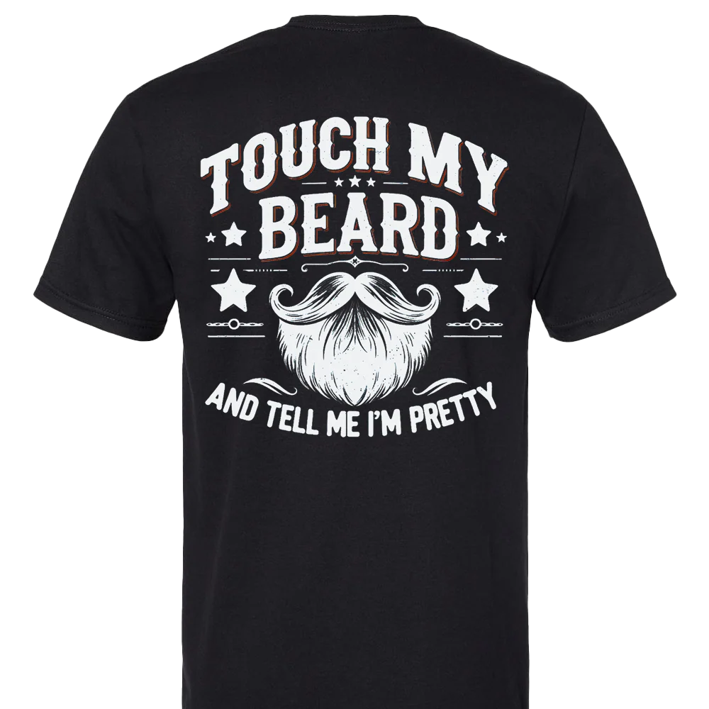 Camiseta unisex Rockinstone con la frase "Toca mi barba y dime que soy muy guapa" (Tackle My Beard And Tell Me I'm Pretty Funny) Talla: xxxl