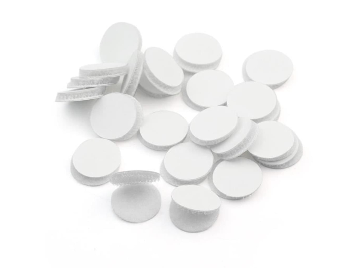 VVJIJILLY Pontos Auto Adesivos Inovadores Para Sala De Aula, Fortes Ganchos Pegajosos E Loops De Volta Pontos Círculo Adesivos Fitas, 20mm Pontos Brancos Para P