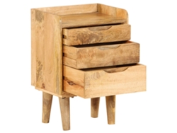 Maison Exclusive - Mesita De Noche De Madera Maciza De Mango 40x30x59,5 Cm
