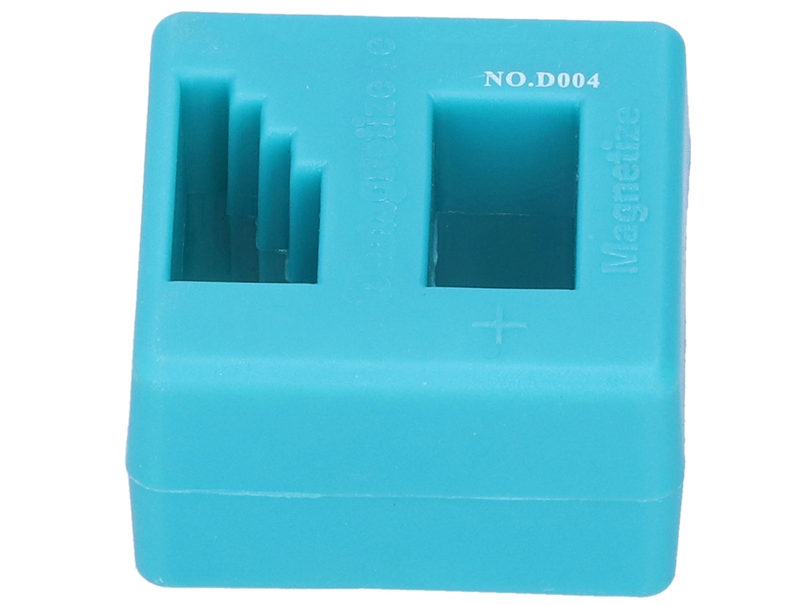 Herramienta de magnetización y desmagnetización para destornilladores. Mini accesorio permanente. Ligero, ABS, 83 g.
