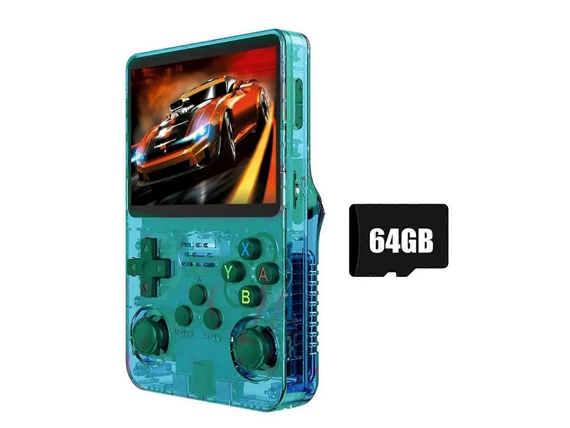 Consola de juegos retro K36s R36s, sistema Linux de 64 GB, pantalla IPS de 3,5 pulgadas, Wi-Fi, reproductor portátil de bolsillo GOKOCO